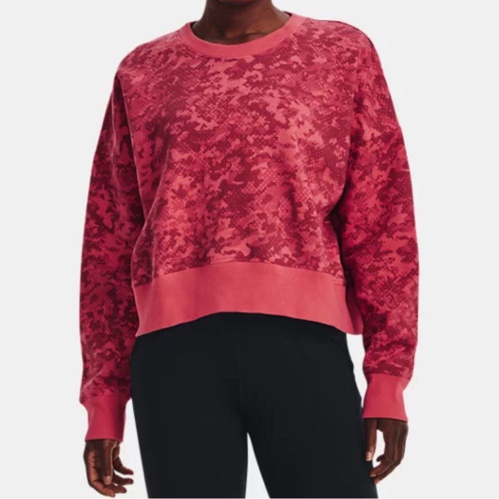 Under Armour Rival Fleece Camo Crew